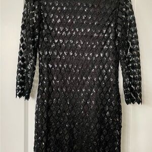 Chelsea & Violet Black Sequined Dress